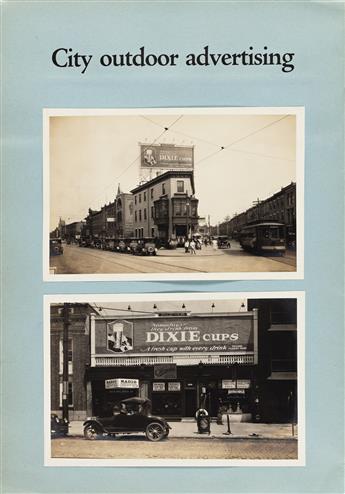 (DIXIE CUPS) A promotional volume with 10 photographs titled Opportunities in Thirst.